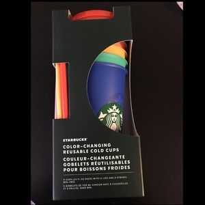 Starbucks color changing reusable cold cups